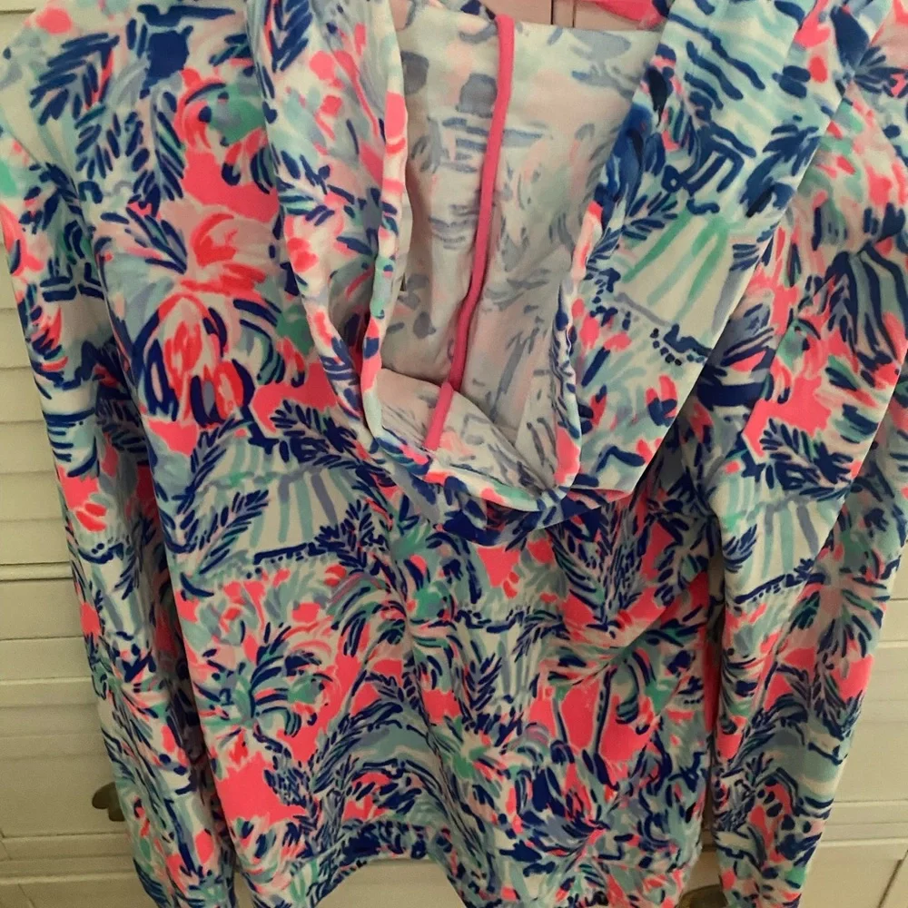Lilly Pulitzer Multicolor Zip-Up Hoodie - Picture 6 of 8